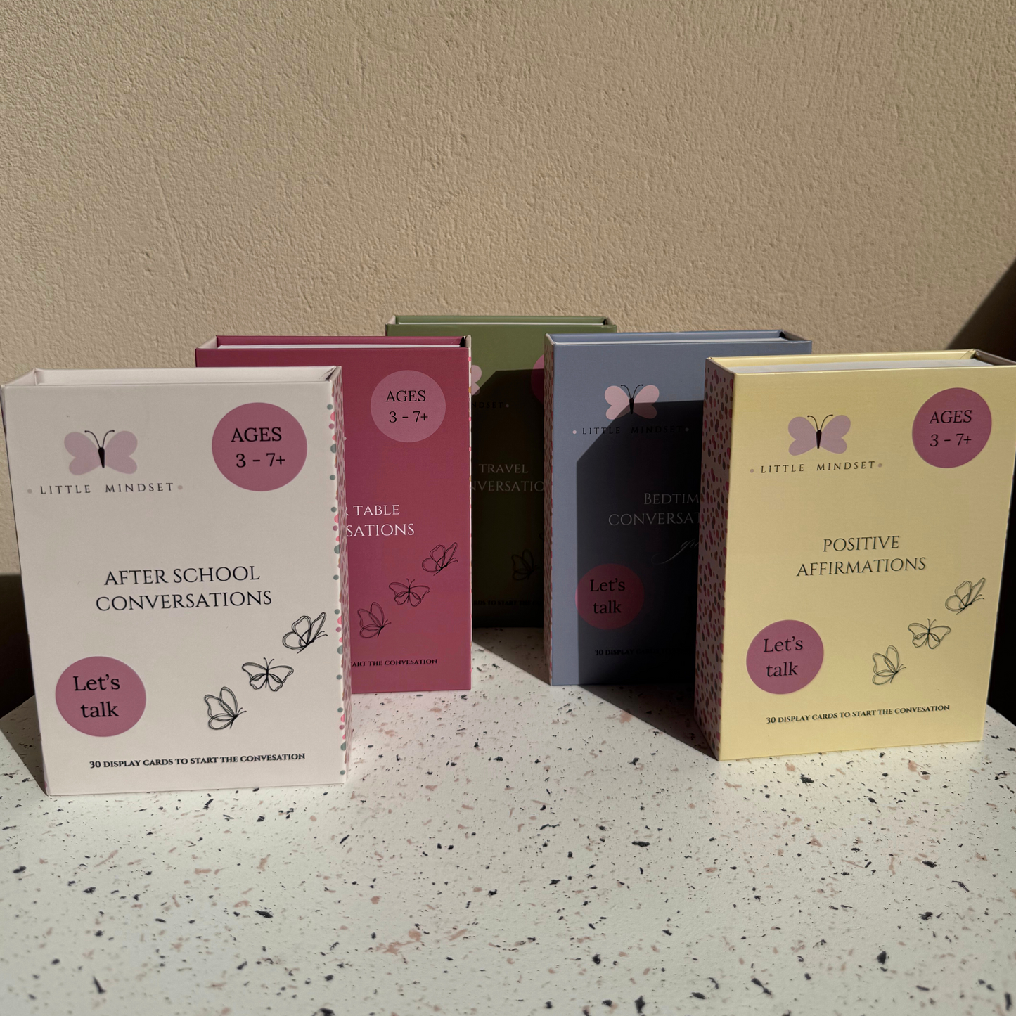 Little Mindset – Conversation & Affirmation Flashcards (Complete 5-Set Bundle)