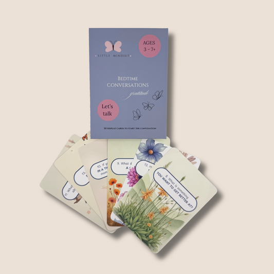 Little Mindset - Bedtime Conversations & Gratitude Flashcards